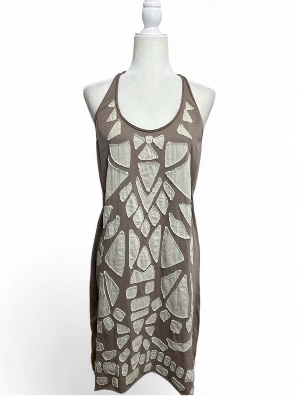 All Saints 100% cotton bohemian sleeveless midi dress. Size 8.